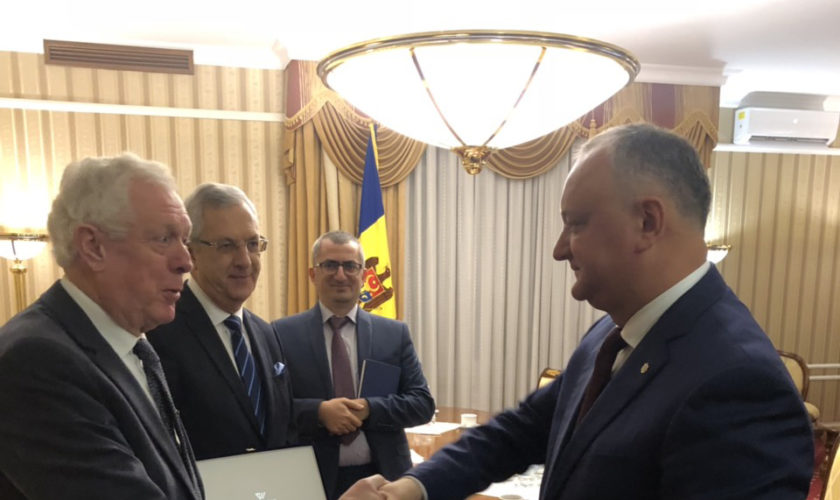 With Moldavian President
