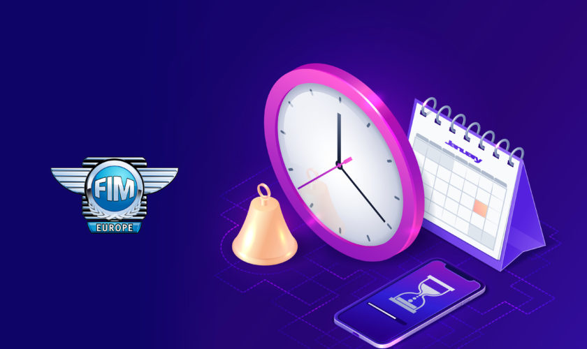 Time management isometric business concept